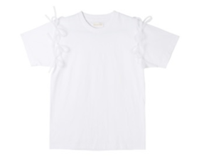 SHUSHU/TONG 蝴蝶结T恤 aw19to08co001wh100