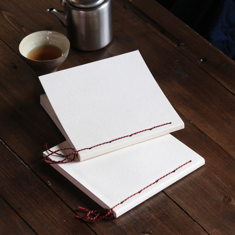 自然造物丨草木笔记本精致白色手工压制宣纸文学手账创意礼品