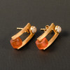 西周玛瑙“暖阳”耳环 商品缩略图1