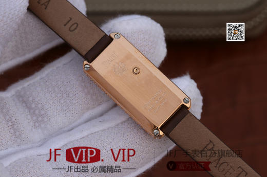 伯爵LIMELIGHT系列G0A39200，原装进口56p石英机芯，表径：15x31毫米，高品质女表。18k电镀玫瑰金表壳，镶衬34颗圆形捷克水钻。 商品图6