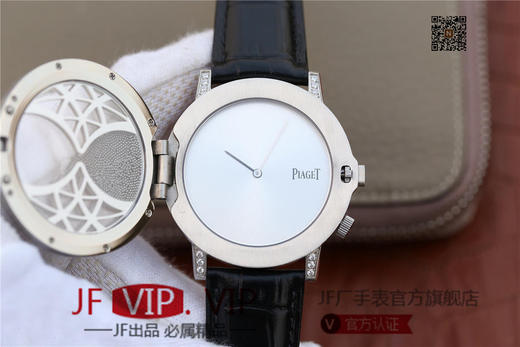 N伯爵ALTIPLANO系列 G0A34175腕表，和原装一样的沙漏自动翻盖，进口石英机芯，43mm直径，蓝宝石镜面，原装表扣，真皮表带，人工蓝宝石，做工精细 商品图7