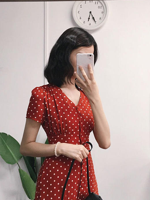 裁缝学苑 AW57V领复古高腰A字裙1:1实物服装纸样剪裁图纸牛皮纸样 商品图1