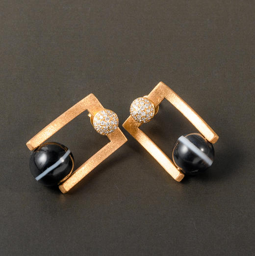 千年一线药师珠“俏摩登”耳环 商品图0