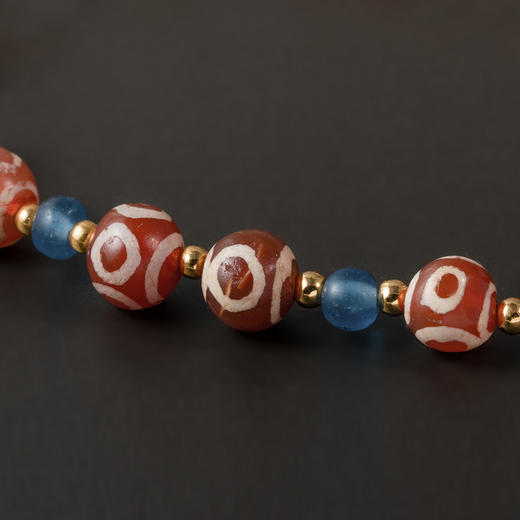 镶蚀红玉髓“六合眼纹珠”手串 商品图4