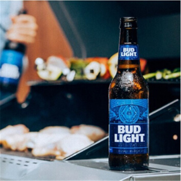 英国进口蓝色百威啤酒budweiser清爽型轻啤355ml优惠券在详情页