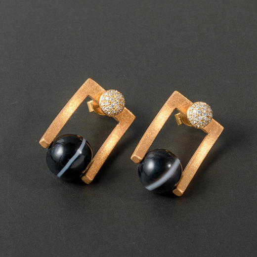 千年一线药师珠“俏摩登”耳环 商品图1