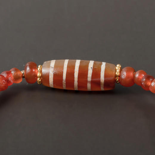 镶蚀红玉髓线珠+西亚高古红玛瑙手串 商品图2