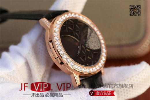 N伯爵ALTIPLANO系列 G0A34175腕表，和原装一样的沙漏自动翻盖，进口石英机芯，43mm直径，蓝宝石镜面，原装表扣，真皮表带，人工蓝宝石 商品图8