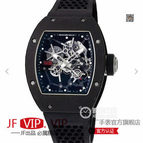 NT理查徳米勒RM-035， 赠送1副备用胶带+2个把头多色胶环（可手拆）男士腕表，硅胶表带，自动机械机芯，透底。