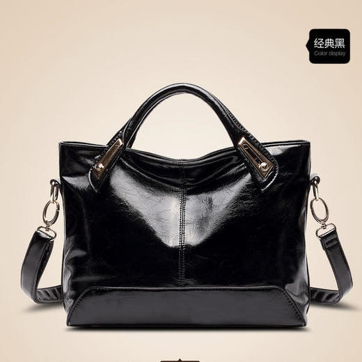KYL-r0038新款时尚潮流油蜡皮手提包 商品图1