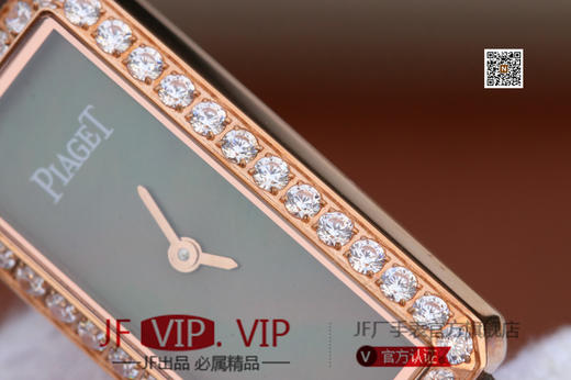 伯爵LIMELIGHT系列G0A39200，原装进口56p石英机芯，表径：15x31毫米，高品质女表。18k电镀白金，镶衬34颗圆形捷克水钻 商品图3