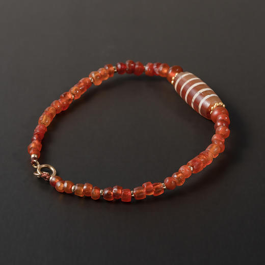 镶蚀红玉髓线珠+西亚高古红玛瑙手串 商品图4