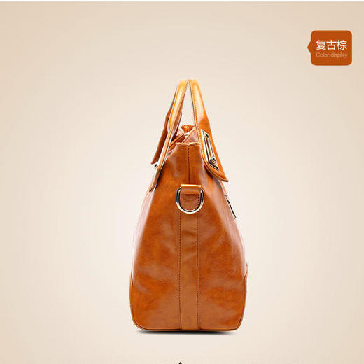 KYL-r0038新款时尚潮流油蜡皮手提包 商品图3