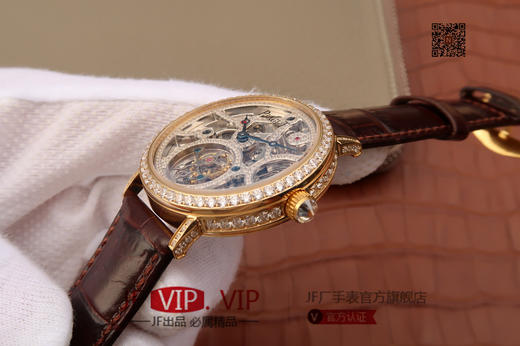 N伯爵高级珠宝陀飞轮、品牌举世闻名的超薄机芯技术与超凡珠宝工艺完美结合，再次突破超薄珠宝陀飞轮极限，让梦想变成闪耀现实。 商品图4