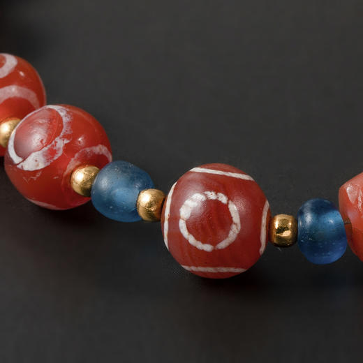 镶蚀红玉髓“六合眼纹珠”手串 商品图3