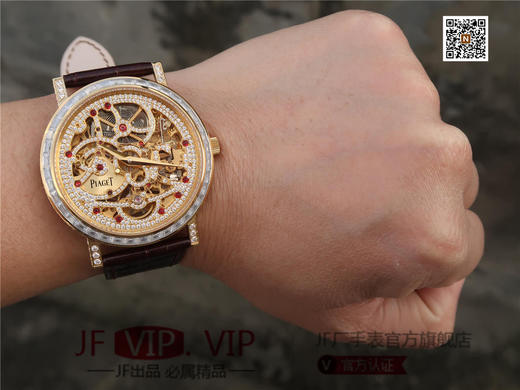 BBR伯爵超薄珠宝镂空腕表.搭配1200S全镂空手动上链机芯，动力储存72小时，研发耗时二年。推出伯爵 Aliplano超薄腕表尺寸为40mm 商品图9