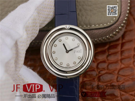 伯爵Possession女士腕表，此款腕表的圆形表圈也可以随着指尖完成360°优雅的旋转，中央的钻石随势划出一道优美的弧线，仿若在腕上跳一曲唯美的华尔兹，来甩掉烦躁、郁闷的心情 商品图0