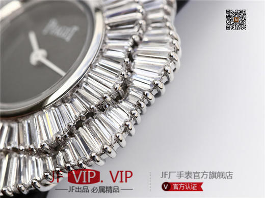 伯爵非凡珍品系列（官方型号：白钻G0A36155，黑钻G0A36154），纯银+白金+乱真级锆石！整个表壳925纯银材质镀18k白 商品图1