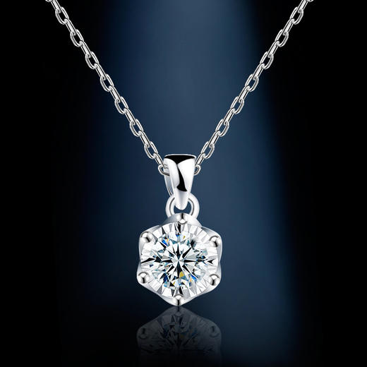 jx07100新款莫桑石钻锁骨吊坠项链tzf