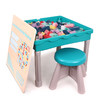 铭塔儿童积木桌子玩具 男女孩3-6-7-8岁塑料拼插装游戏桌餐椅 多功能学习桌 商品缩略图1