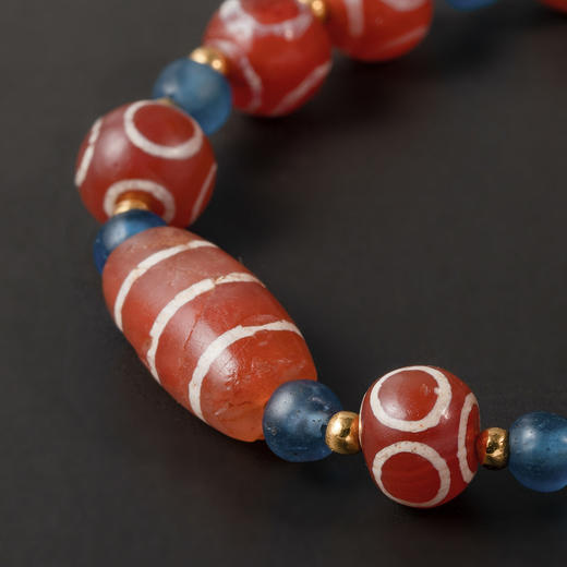 镶蚀红玉髓“六合眼纹珠”手串 商品图2