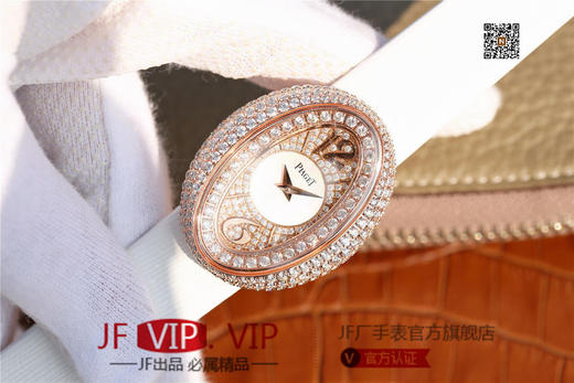 KG伯爵LIMELIGHT系列G0A35096腕表（AISI316L精钢表壳搭配，意大利进口头层沙丁布带，表圈镶嵌天然锆石 商品图2