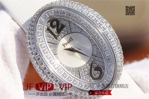 KG伯爵LIMELIGHT系列G0A35096腕表（AISI316L精钢表壳搭配，意大利进口头层沙丁布带，表圈镶嵌天然锆石 商品图3