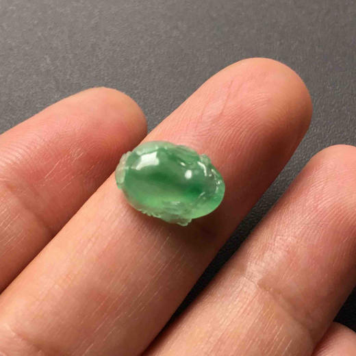 9号高冰种金丝阳绿金蟾 商品图2