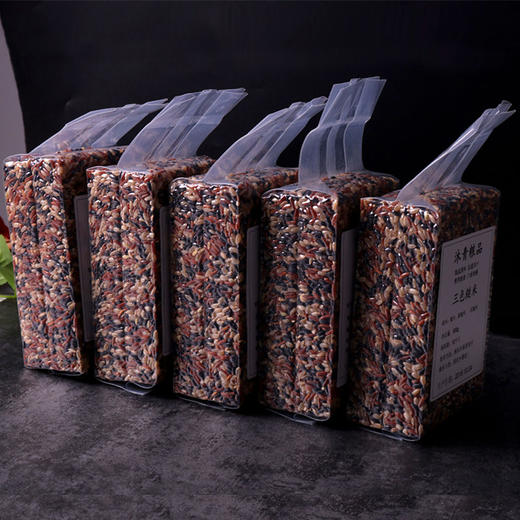 【健康三色粗粮 胚芽减饭】5斤三色糙米五谷杂粮红米黑米糙米糊粗粮 商品图3