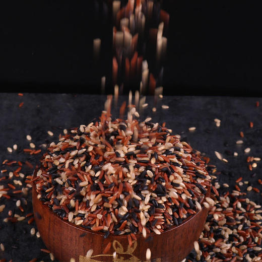 【健康三色粗粮 胚芽减饭】5斤三色糙米五谷杂粮红米黑米糙米糊粗粮 商品图2