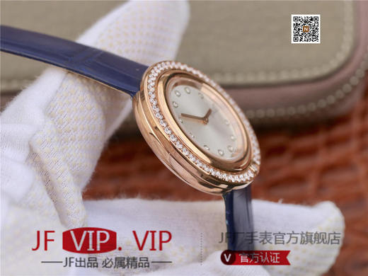 伯爵Possession女士腕表，此款腕表的圆形表圈也可以随着指尖完成360°优雅的旋转，中央的钻石随势划出一道优美的弧线，仿若在腕上跳一曲唯美的华尔兹 商品图5