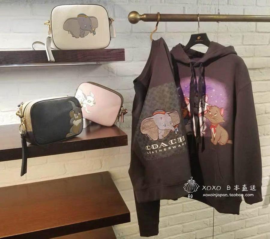点此购买 coach 蔻驰重工迪斯尼小飞象刺绣卫衣 曾123791
