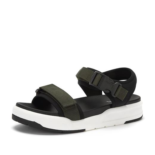 达芙妮/daphne 夏季织物魔术贴纯色中性休闲运动凉鞋女 1018303161