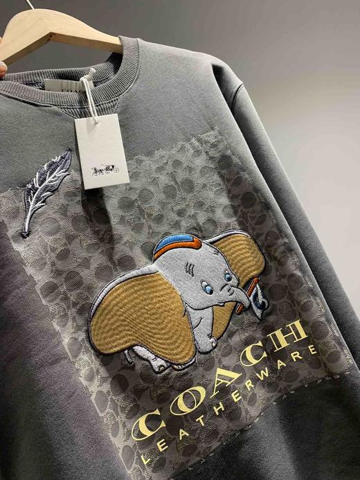 点此购买 coach 蔻驰重工迪斯尼小飞象刺绣卫衣 曾123791
