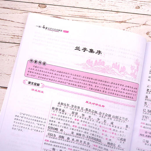 【开心图书】2020新版一本高中文言文解读人教版全一册1-5必修 商品图5