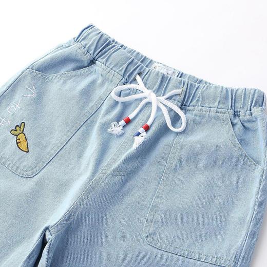 DZ-g0155ba日系夏装牛仔七分裤可爱萝卜兔刺绣女裤子 商品图4