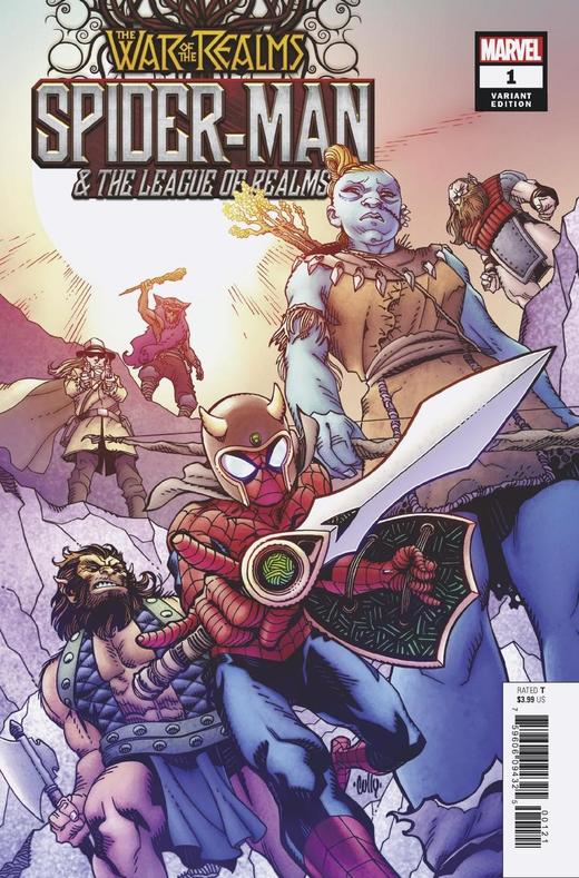 诸界之战 蜘蛛侠与诸界联盟 支线 War Of Realms Spider-Man & League Of Realms（2019）变体 商品图2