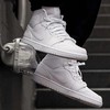 LA现货清仓最后两双42码44.5码  Air Jordan 1 Mid 乔1AJ经典 纯白中帮篮球鞋 商品缩略图0