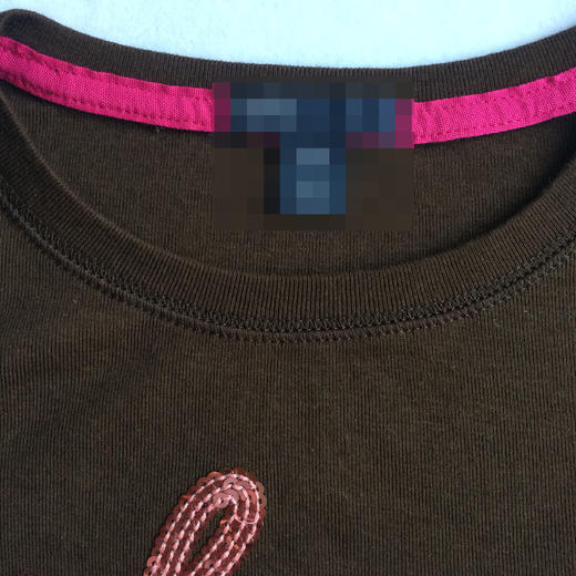 【断码 清仓 凑单】GAP原单 公主系列 女童长袖T桖 咖啡色胸前粉色LOVE亮片 商品图1