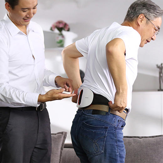 攀高 智能腰腹部按摩仪  舒缓腰椎 护腰带 低频脉冲按摩、远红外热敷、红光照射腰部按摩器PG-2645L升级款 商品图3