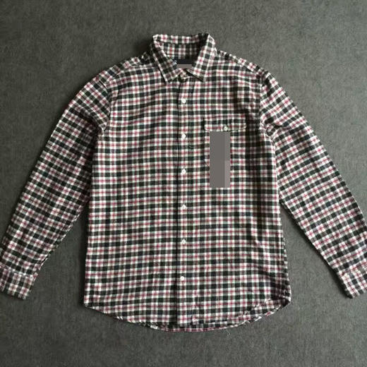 【断码 清仓 凑单】 纯棉格子男士衬衫 男款磨毛长袖衬衫 商品图3