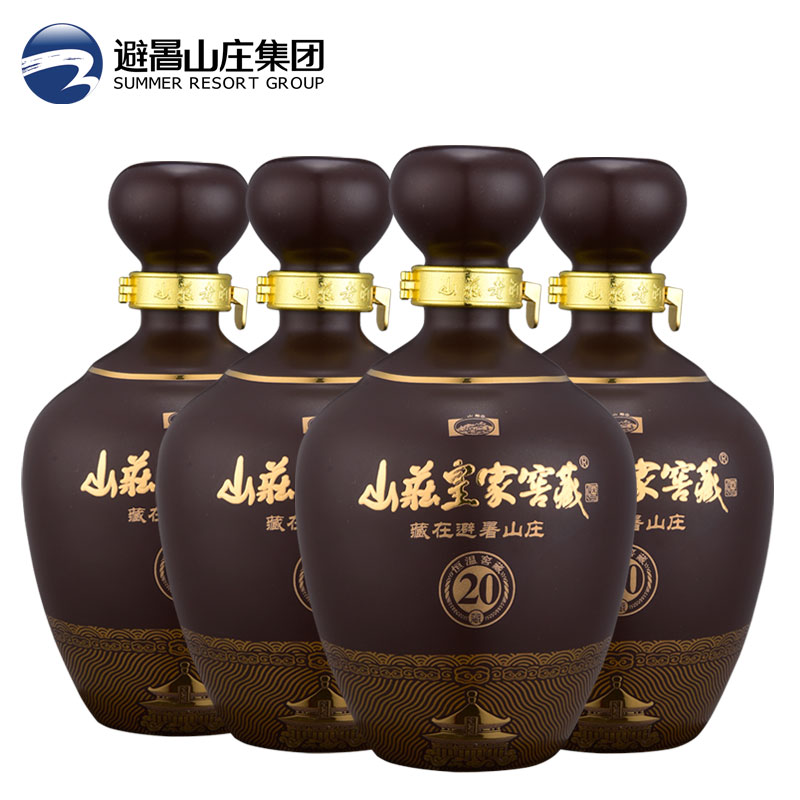 山庄皇家窖藏 20 38度浓香型白酒 450ml 整箱装（新老包装随机）
