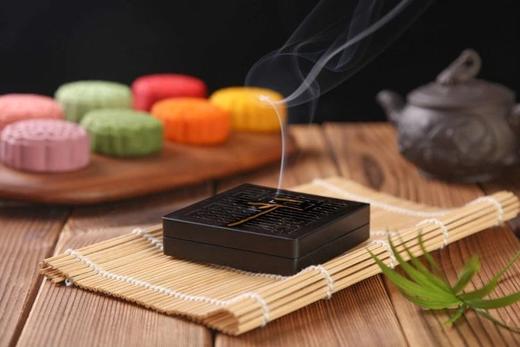 宋徽宗天下一人紫光檀香盒 商品图5