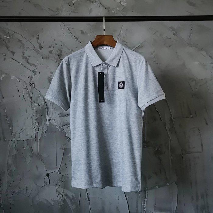 60s双股双纱珠地网眼全面面料,石头岛徽标刺绣polo衫!