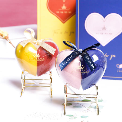 尔木萄 心悦美妆蛋套盒 2只+蛋架/盒 干湿两用海绵美妆蛋 AMRTALS/amrtals 商品图0