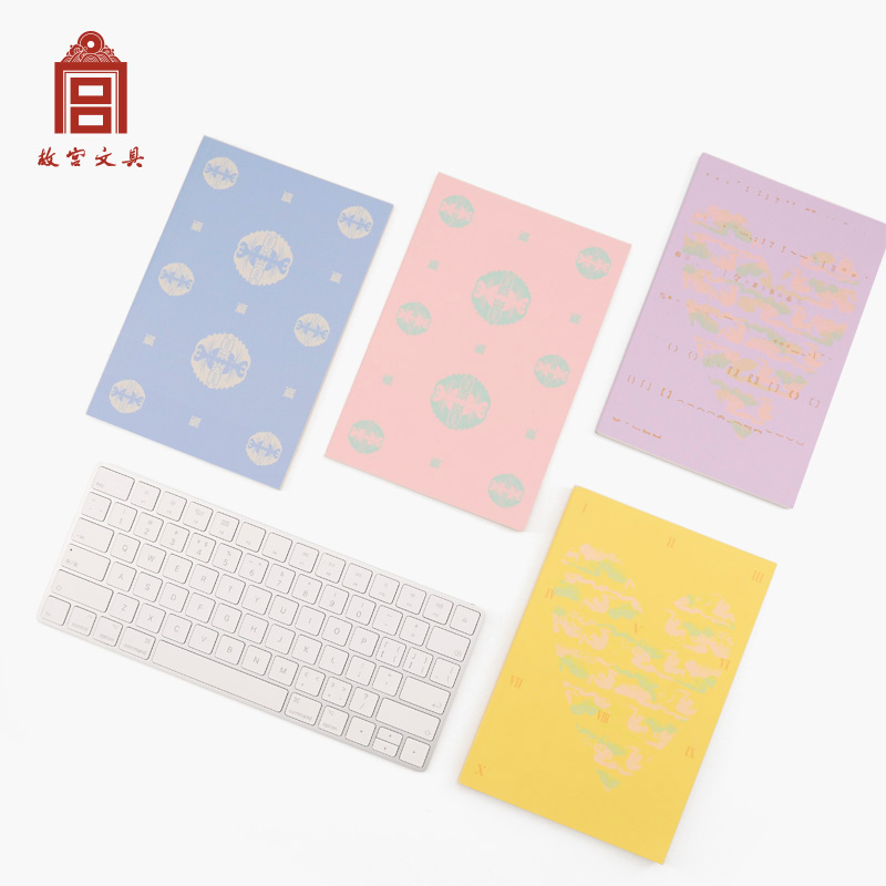 故宫文具建筑彩绘系列练习本记事软抄彩绘中国风古典艺术学生用小学软抄数学作文高中初中迷你