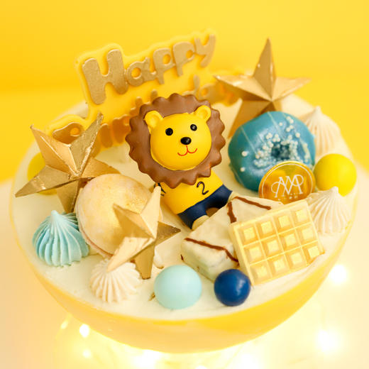 小小狮子座"黄色巧克力星球水果蛋糕"0939