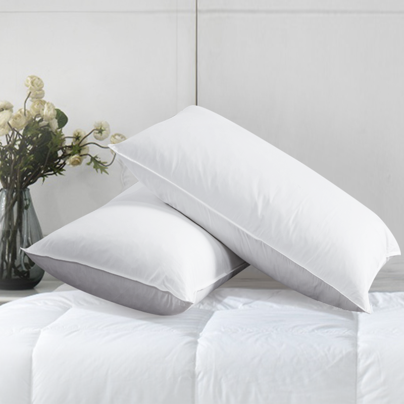 【会员专享】全棉羽丝绒枕 蓬松柔软 高性价比 48*88cm （含枕套）单个装