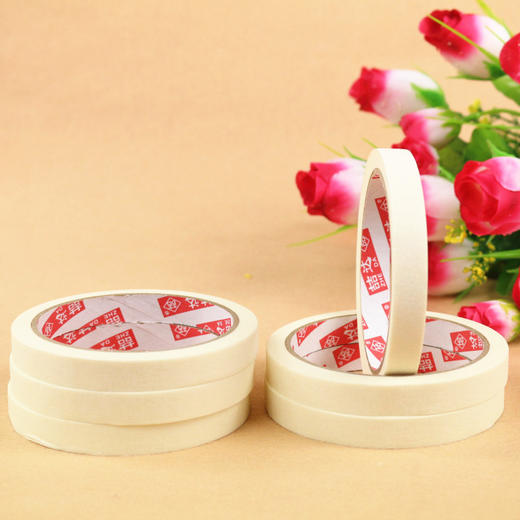 美纹纸胶带纸胶带可书写无痕胶布喷漆装修遮蔽分色纸胶带喆达 商品图1