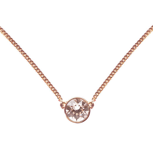 【2月8-18号停止发货】纪梵希玫瑰金 闪耀单钻项链 精致设计 凸显气质